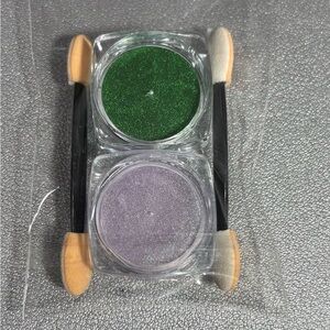Green and light Purple chrome powder Duo